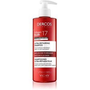 Vichy Dercos Collagen Filler 17 mélyregeneráló sampon hajtöredezés ellen 400 ml kép