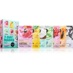 Organic Shop 7-Day Masks Set Glow Better fátyolmaszk szett kép