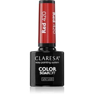 Claresa SoakOff UV/LED Color River géles körömlakk árnyalat Red 420 5 g kép