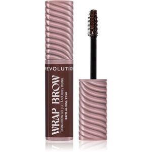 Revolution Wrap Brow Tubing Brow Gel fixáló gél szemöldökre árnyalat Dark Brown 2.3 ml kép