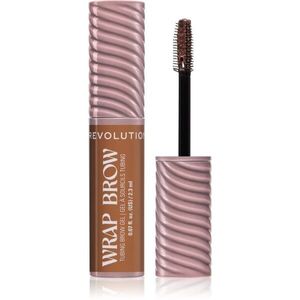 Revolution Wrap Brow Tubing Brow Gel fixáló gél szemöldökre árnyalat Cool Medium Brown 2.3 ml kép