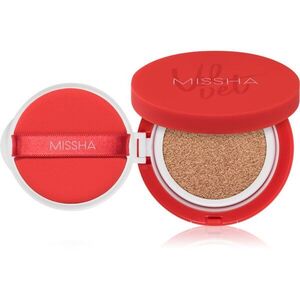 Missha Velvet Finish Cushion tartós alapozó sminkszivaccsal SPF 50+ árnyalat #23 Neutral Medium Beige 15 g kép