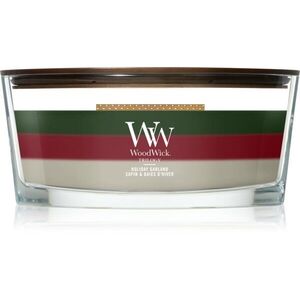 Woodwick Trilogy Holiday Garland illatgyertya fa kanóccal 453.6 g kép