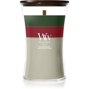 Woodwick Trilogy Holiday Garland illatgyertya fa kanóccal 610 g kép