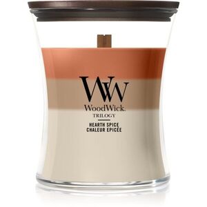 Woodwick Trilogy Hearth Spice illatgyertya fa kanóccal 275 g kép