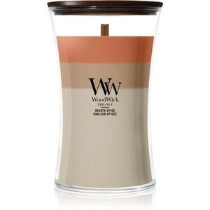 Woodwick Trilogy Hearth Spice illatgyertya fa kanóccal 610 g kép