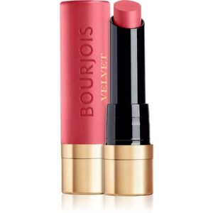 Bourjois Rouge Velvet The Lipstick hosszan tartó rúzs matt hatással árnyalat 02 Flaming Rose 2.4 g kép