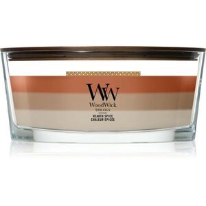Woodwick Trilogy Hearth Spice illatgyertya fa kanóccal 453.6 g kép