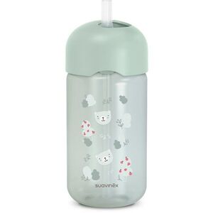 Suavinex Wild & Free Bottle kulacs szívószállal Green 18m+ 340 ml kép