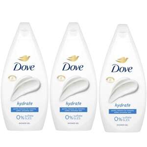 Dove Hydrate női krémtusfürdő, 3x450 ml kép
