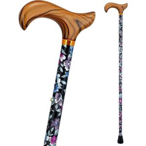 Összecsukható járóbot - virágokkal (84 cm - 94 cm) kép