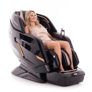 LUX 4D MASSAGER elektromos masszázsfotel, fekete-arany kép