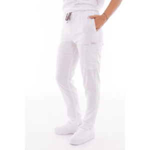 Női egészségügyi munkanadrág Unidress Basic, fehér kép