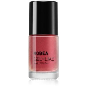 NOBEA Metal Gel-like Nail Polish körömlakk géles hatással árnyalat Sunset coral #N53 6 ml kép