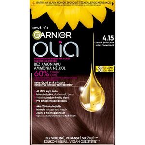 Garnier Olia Big Kit tartós hajfesték árnyalat 4.15 Iced Chocolate 1 db kép