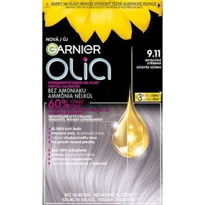 Garnier Olia Big Kit tartós hajfesték árnyalat 9.11 Silver Smoke 1 db kép