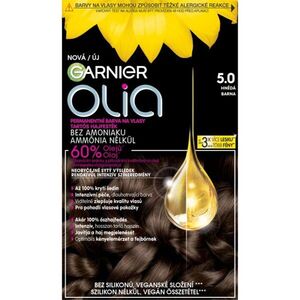 Garnier Olia Big Kit tartós hajfesték árnyalat 5.0 Brown 1 db kép