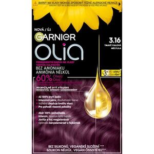 Garnier Olia Big Kit tartós hajfesték árnyalat 3.16 Deep Violet kép
