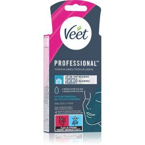 Veet Professional szőrtelenítő viasz csík az érzékeny arcbőrre 20 db kép