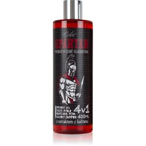 Bohemia Gifts Spartan tisztító gél 4 in 1 uraknak 400 ml kép