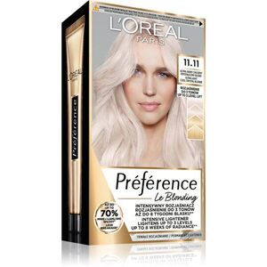 L’Oréal Paris Préférence hajfesték árnyalat 11.11 Ultra-Light Cool Crystal Blonde 1 db kép