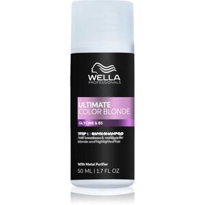 Wella Professionals Ultimate Color Blonde Shampoo sampon a sárga tónusok neutralizálására szőkített vagy melírozott hajra 50 ml kép