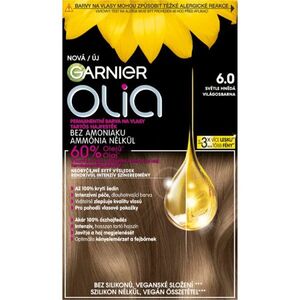 Garnier Olia Big Kit tartós hajfesték árnyalat 6.0 Light Brown 1 db kép