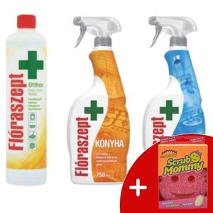 Flóraszept Háztartási Csomag + Ajándék Scrub Mommy Szivacs kép