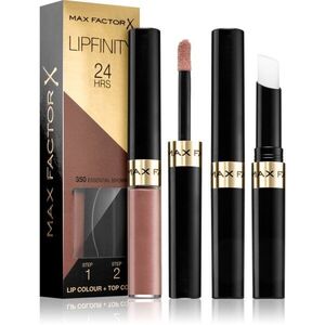 Max Factor Lipfinity Lip Colour hosszan tartó rúzs balzsammal árnyalat 350 Essential Brown 4, 2 g kép
