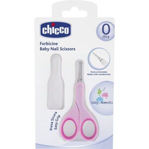 Chicco Baby Moments körömvágó olló gyerekeknek, lekerekített végű 0m+ Pink 1 db kép