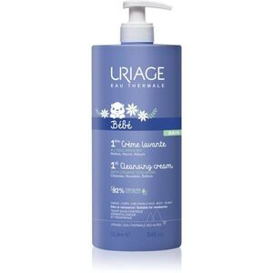 Uriage Bébé 1st Cleansing Cream finom állagú tisztító krém gyermekeknek születéstől kezdődően 1000 ml kép