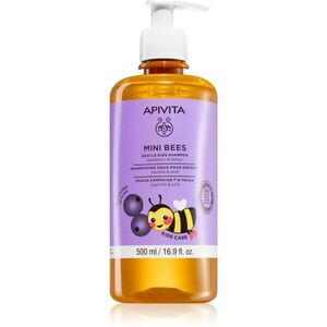 Apivita Mini Bees Gentle Kids Shampoo Blueberry & Honey sampon világos hajra gyermekeknek 500 ml kép