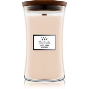 Woodwick White Honey illatgyertya fa kanóccal 609.5 g kép