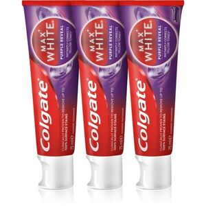Colgate Max White Purple Reveal frissítő hatású fogkrém 3x75 ml kép