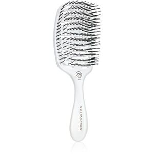 Olivia Garden ESSENTIAL CARE FLEX Medium Hair Bristles hajkefe Ice White 1 db kép