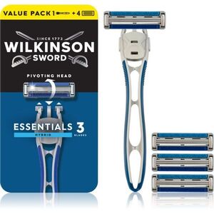 Wilkinson Sword Essentials 3 Hybrid borotva + tartalék fejek 4 db kép