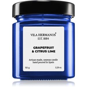 Vila Hermanos Apothecary Cobalt Blue Grapefruit & Citrus Lime illatgyertya 150 g kép