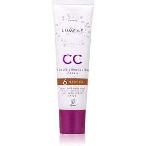 Lumene CC Color Correcting Cream CC krém az egyenletes bőrszínért SPF 20 árnyalat 6 Bronze (Neutral) 30 ml kép