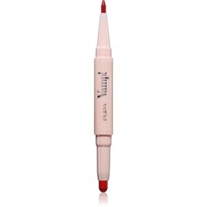 PUPA Milano Vamp! Creamy Duo Rúzs és szájkontúrceruza 2 az 1-ben árnyalat 012 Cherry Red 0.8 g kép
