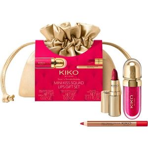 KIKO Milano Twist 'N Twinkle Holiday Mini Kiss Squad dekoratív kozmetika szett az ajkakra mini kép