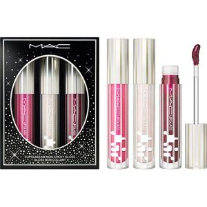 MAC Cosmetics Holiday Festive Affair Lipglass Air Trio ajándékszett az ajkakra kép