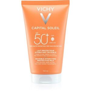 Vichy Capital Soleil Invisible Hydrating Protective Milk védő tej arcra és testre SPF 50+ 150 ml kép