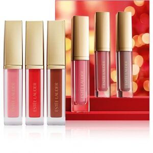 Estée Lauder Holiday Suite Kisses Glossy Pout Mini Lip Oil Trio ajándékszett kép