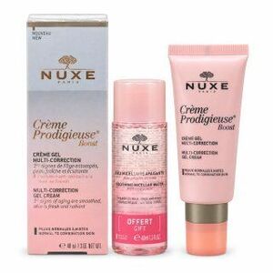 Nuxe Creme Prodigieuse Boost arcápoló szett Multi Correction Gel Cream + Very Rose 3-in-1 Soothing Micellar Water 40 ml + 40 ml kép
