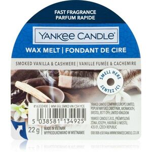 Yankee Candle Smoked Vanilla & Cashmere illatos viasz aromalámpába 22 g kép