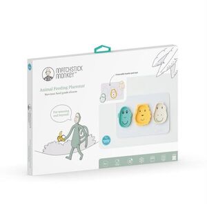 Matchstick Monkey Animal Snack Mat etetőszett gyermekeknek Monkey, Lion & Giraffe 3 db kép