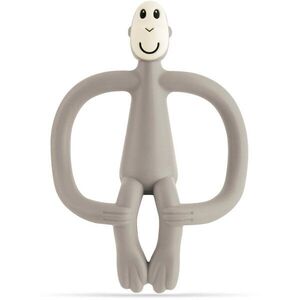 Matchstick Monkey Teething Toy and Gel Applicator rágóka 2in1 kefével Grey 1 db kép