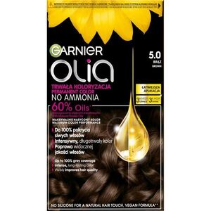 Garnier Olia Big Kit tartós hajfesték árnyalat 5.0 Brąz 1 db kép