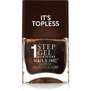 Nails Inc. It’s Topless géles körömlakk a hosszan tartó hatásért árnyalat Zöe 14 ml kép