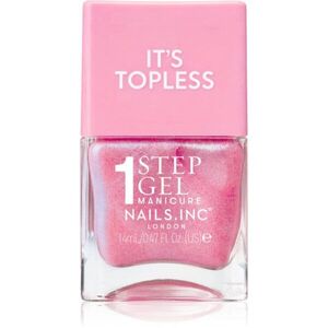 Nails Inc. It’s Topless géles körömlakk a hosszan tartó hatásért árnyalat Danielle Magenta Shimmer 14 ml kép